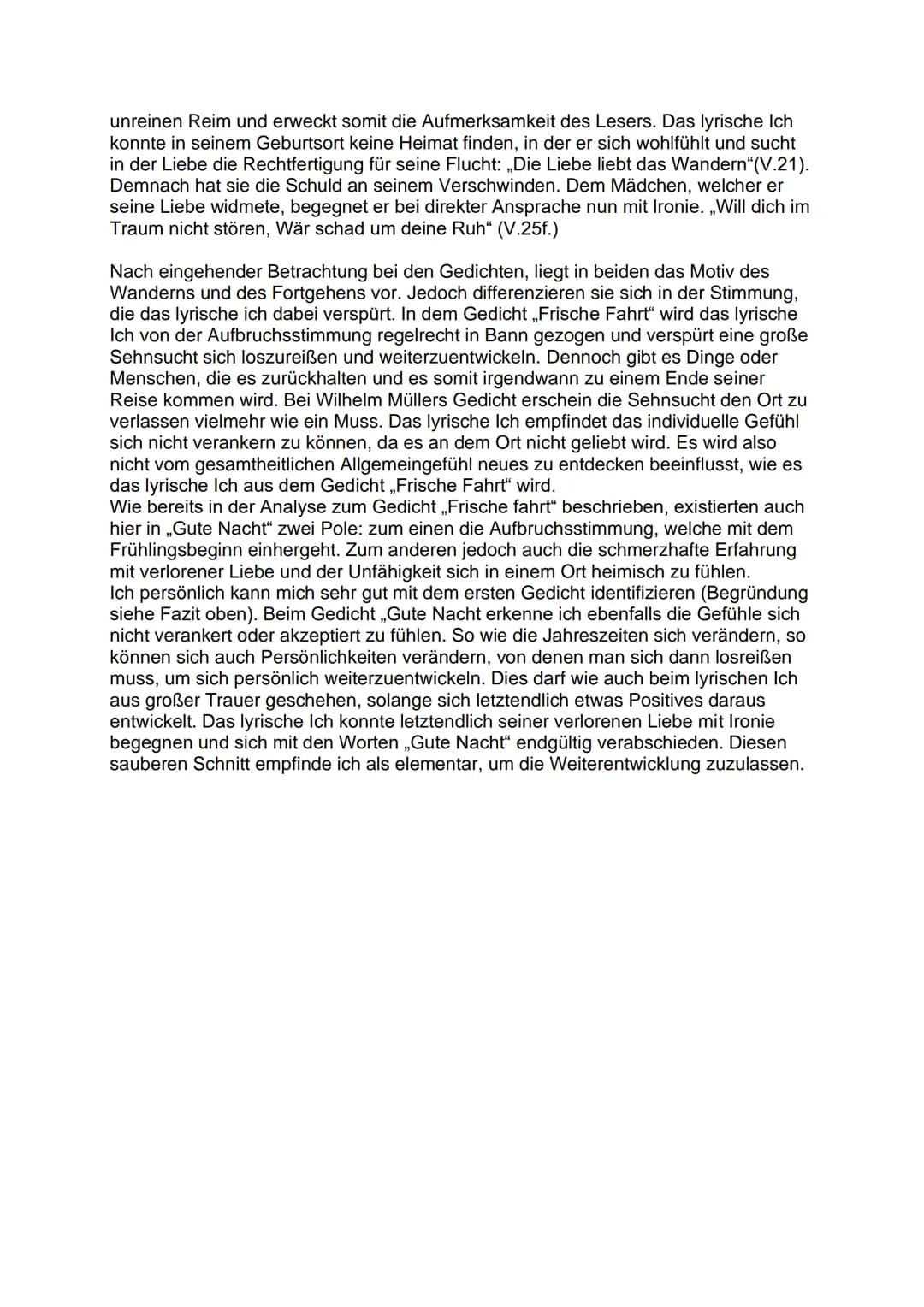 Gedichtanalyse von Lara Schnöke
Frische Fahrt, Joseph von Eichendorff
Das romantische Gedicht „Frische Fahrt", welches im Jahr 1815 von Jose