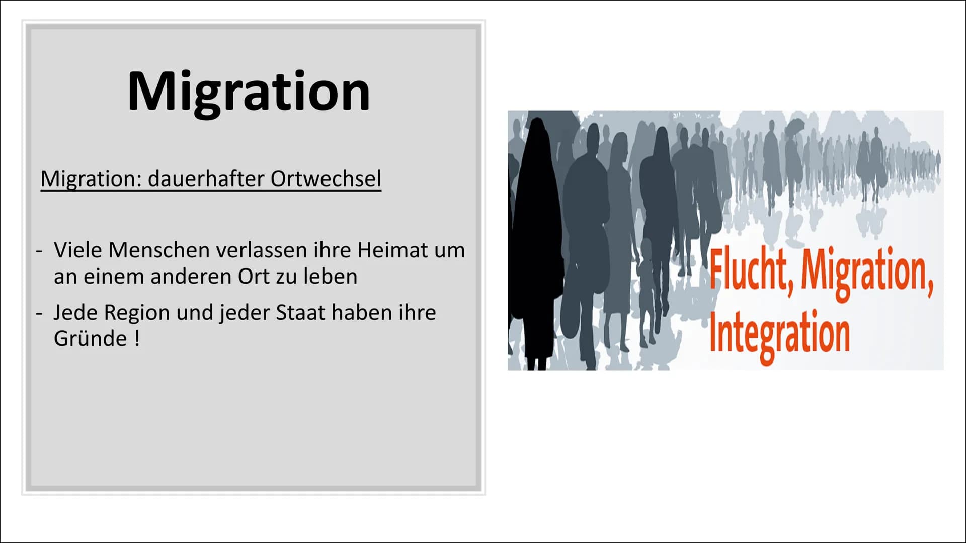 Afrika Migration Gliederung
1. Allgemein Migration
2. Allgemeine Ursachen
3. Afrika
4. Die Gründe von Afrika
5. Die Zielländer
6. Gambia
7. 