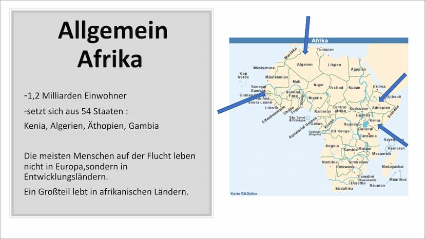 Afrika Migration Gliederung
1. Allgemein Migration
2. Allgemeine Ursachen
3. Afrika
4. Die Gründe von Afrika
5. Die Zielländer
6. Gambia
7. 