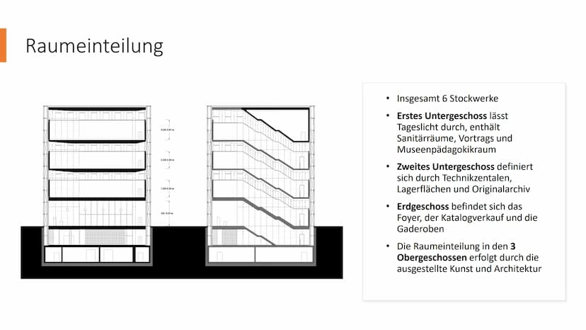 Kunsthaus
Bregenz Gliederung
●
●
Allgemeine Fakten
Lage
Raumeinteilung
Material
Licht Kunsthaus
Bregenz
• Standort: Vorarlberger, Bregenz;
Ö