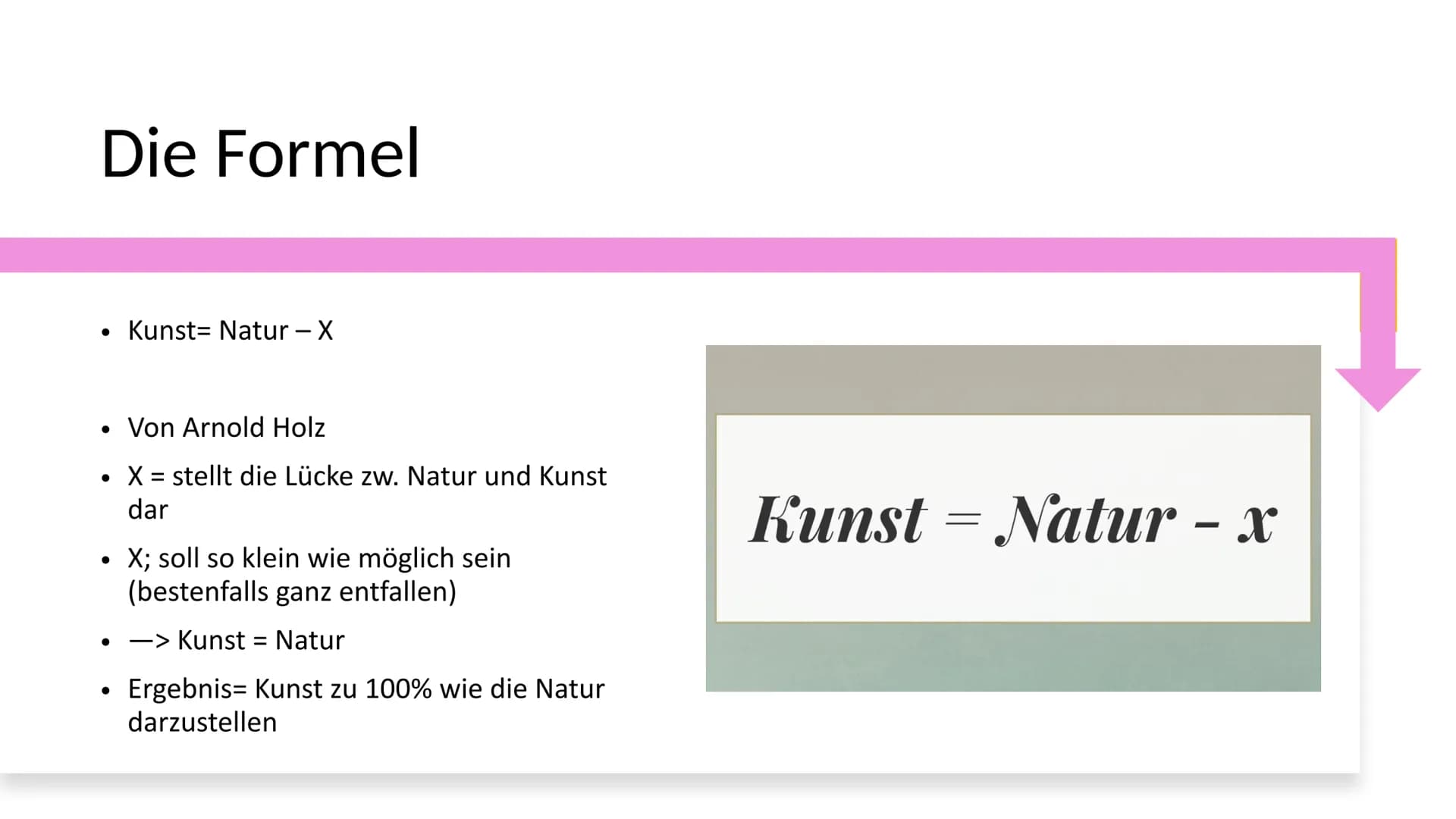 Naturalismus
Der Naturalismus befasst sich in Literatur und
Theater mit Gesellschafts- und Naturbeobachtung
und Darstellung aktueller Zeitpr