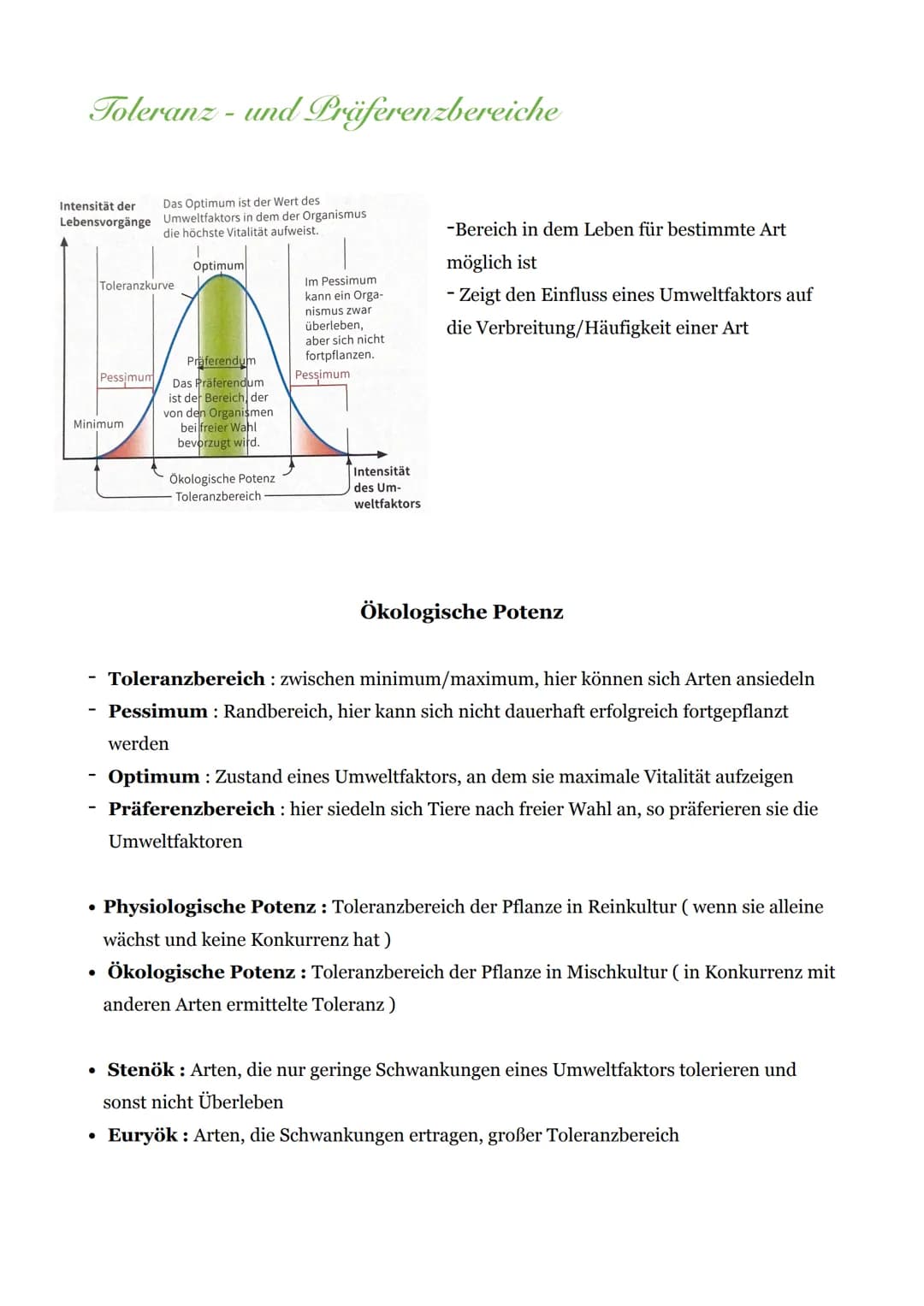 Abiotische & Biotische Umweltfaktoren
Bodenorganismen
Wind
Mensch
pH-Wert
Luftfeuchtigkeit
Biotische Umweltfaktoren
Fressfeinde
Temperatur
A