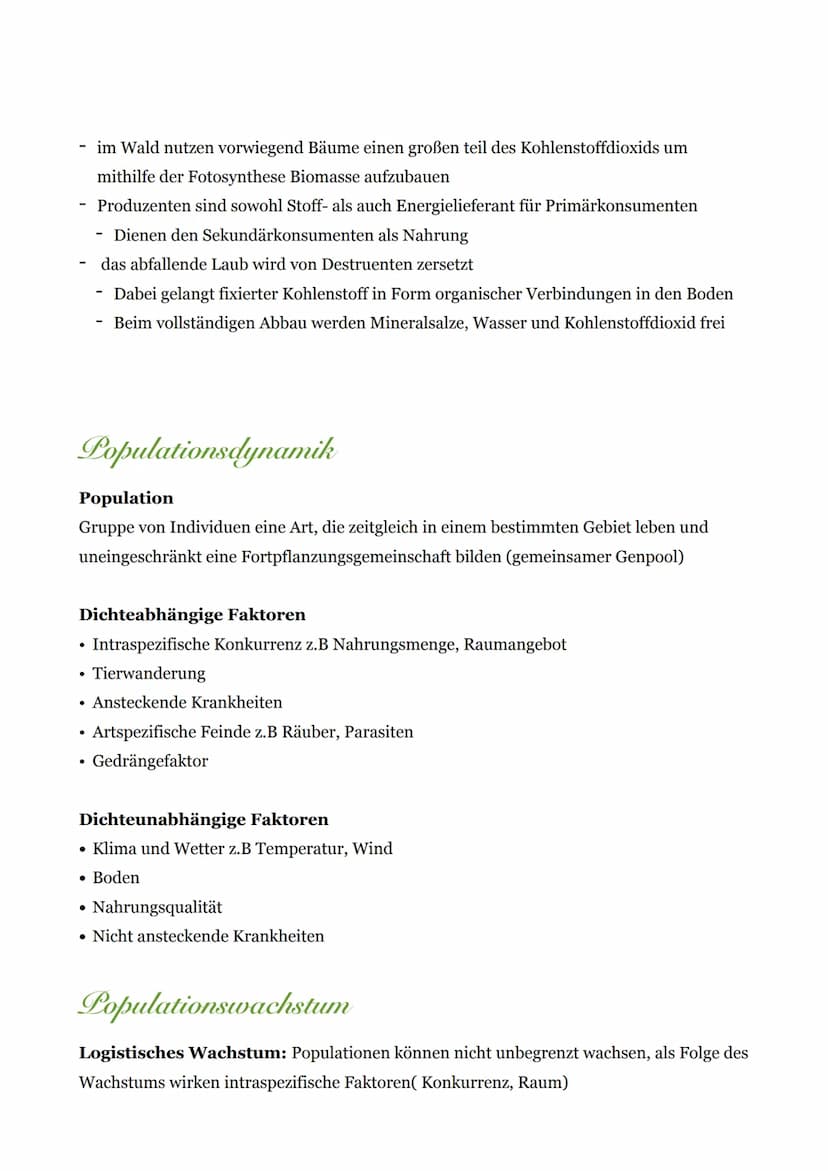 Abiotische & Biotische Umweltfaktoren
Bodenorganismen
Wind
Mensch
pH-Wert
Luftfeuchtigkeit
Biotische Umweltfaktoren
Fressfeinde
Temperatur
A