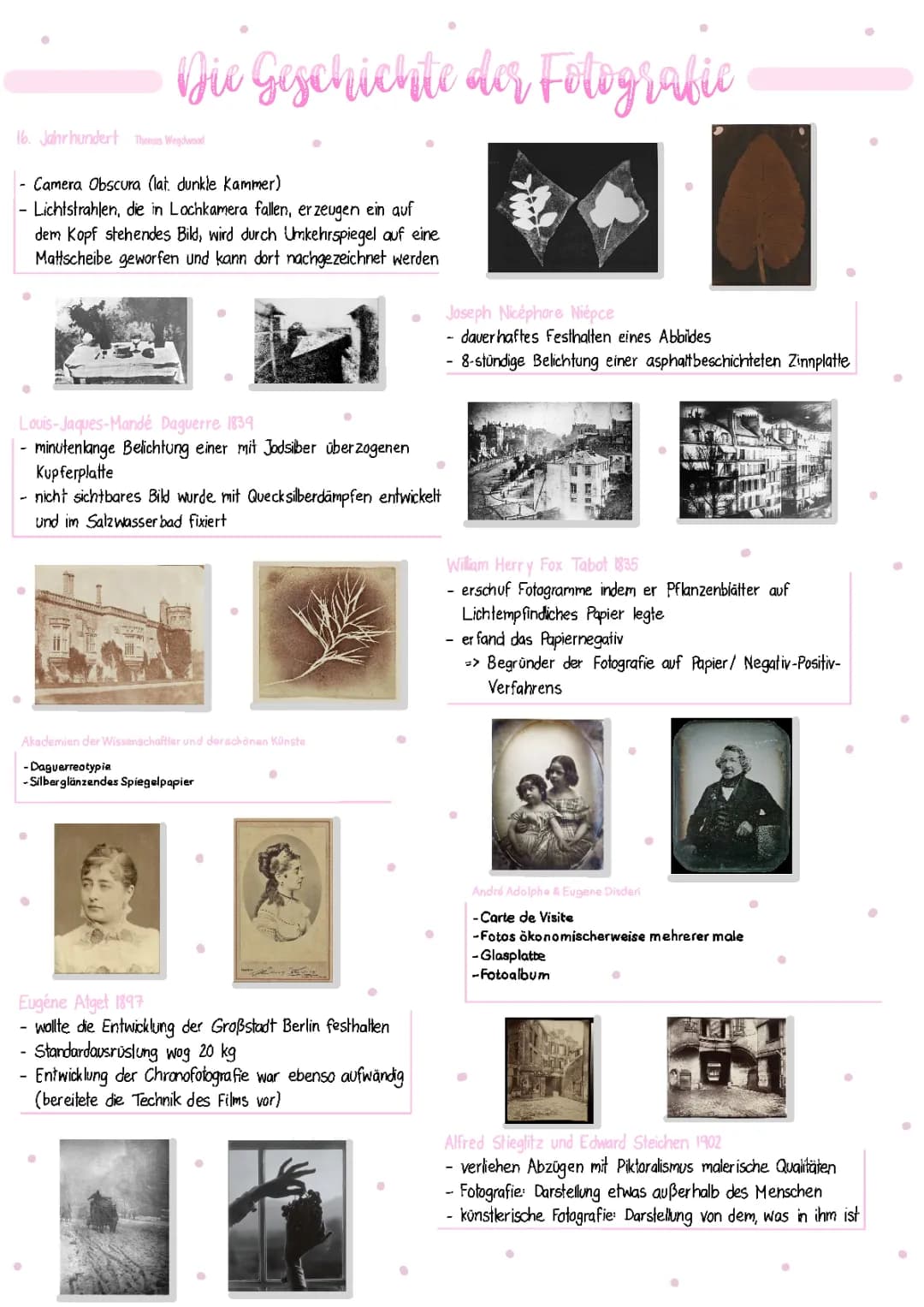 lernzettel fotografie 