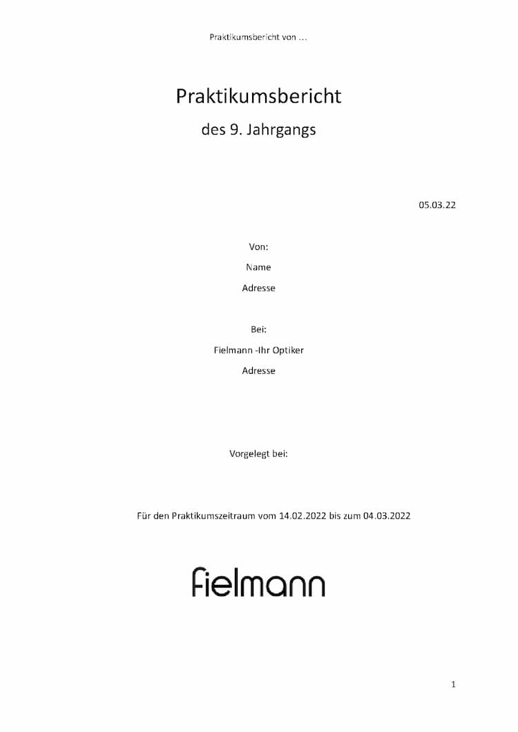 Know Praktikumsbericht Fielmann thumbnail