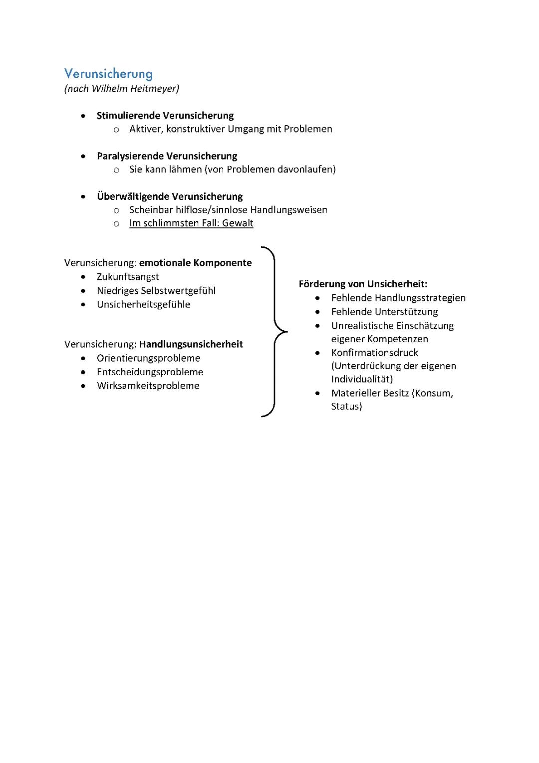 Heitmeyer Theorie: Verunsicherung und Desintegration einfach erklärt