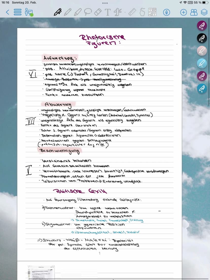 16:15 Sonntag 20. Feb.
TF. бE O
О
Analyse - Aufbau:
→
--
етленоngssate таттем
Kontext
вале
Historischer Hintergrund
Алгеssаtеп
Thебе / роsit