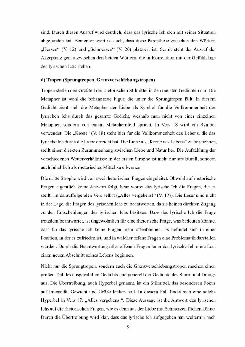 Facharbeit
im Leistungskurs Deutsch
Analyse und Interpretation des Gedichts
,,Rastlose Liebe Liebe als Krone des
-
Lebens" (1776) von Johann