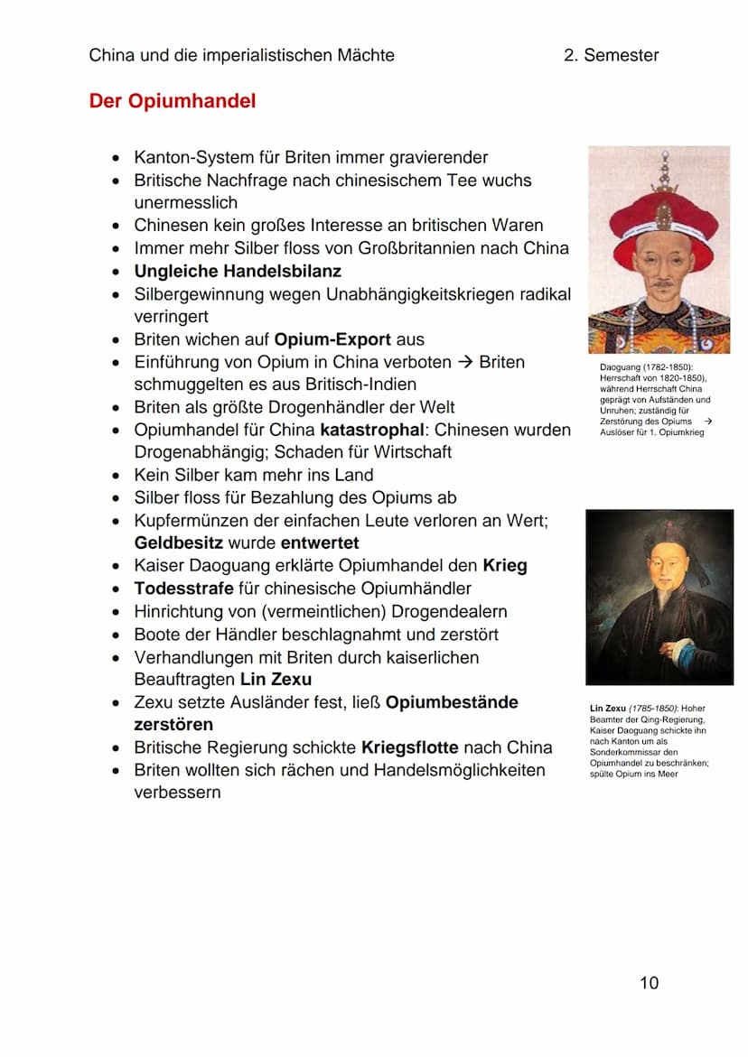 China und die imperialistischen Mächte
2. Semester
Die Blütezeit der Qing-Dynastie
Eine neue Dynastie
• Chinesische Geschichte: Keine Epoche