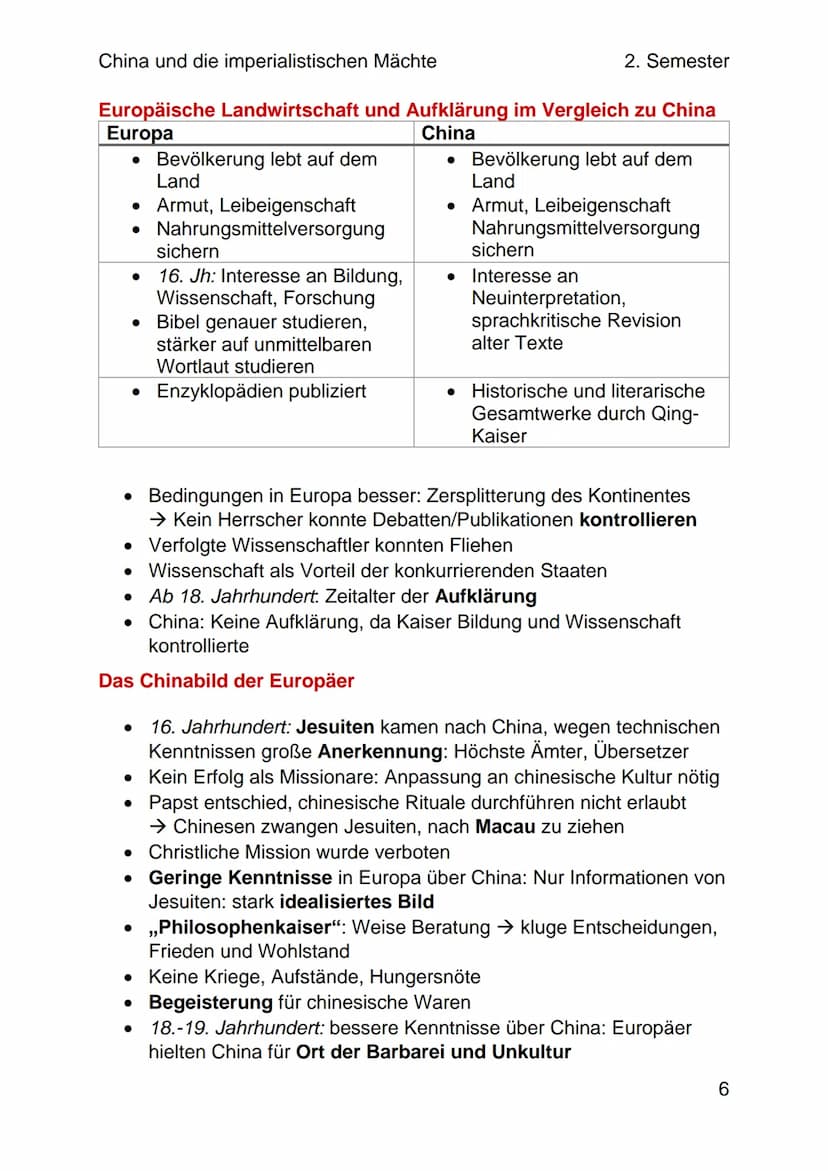 China und die imperialistischen Mächte
2. Semester
Die Blütezeit der Qing-Dynastie
Eine neue Dynastie
• Chinesische Geschichte: Keine Epoche