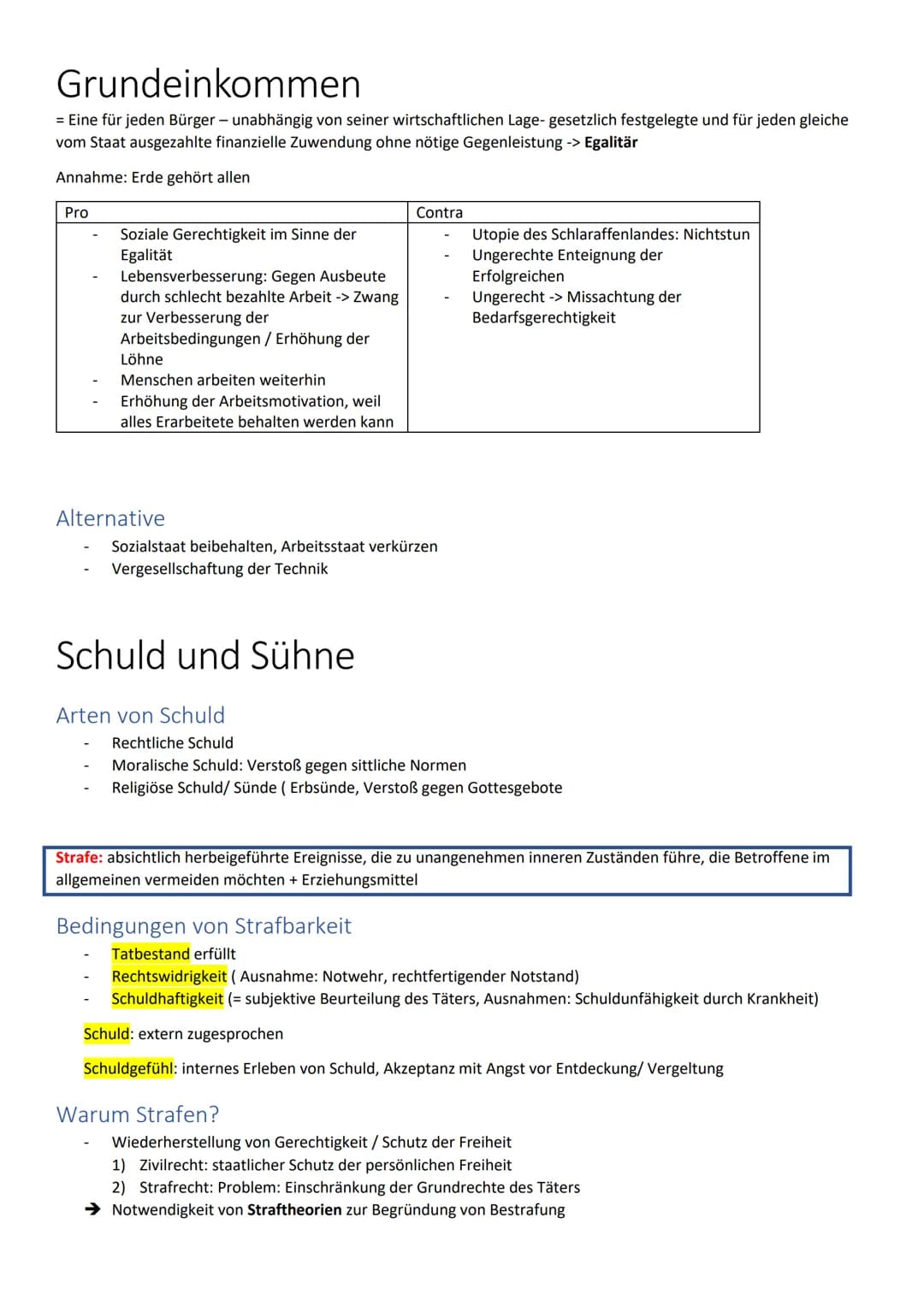 Grundeinkommen
= Eine für jeden Bürger- unabhängig von seiner wirtschaftlichen Lage- gesetzlich festgelegte und für jeden gleiche
vom Staat 