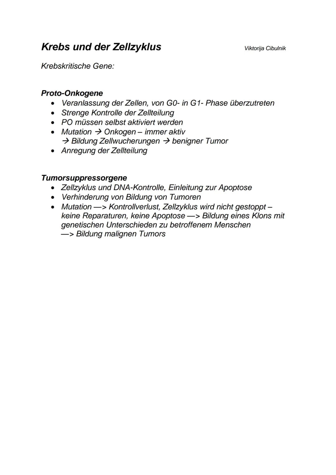 Steckbrief
Maligner Tumor (Krebs)
Herkunft der Bezeichnung: lat. malignitas = Bösartigkeit, Missgunst
Beispiel: Lungen-, Dickdarmkrebs
Ursac