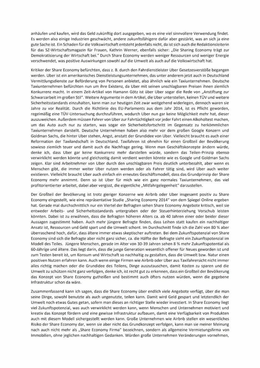 Share Economy-Wollen Sie wirklich teilen! Goldene Zukunft oder Katastrophensystem?
Kennst du das auch? Du wolltest auch schon mal Sonntag Ab