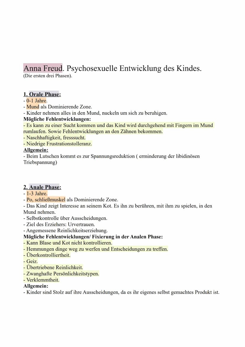 Pädagogik LK Q1
Sigmund Freud, Psychoanalyse.
Zusammenfassung: Das Menschliche Verhalten entspringt nach seiner Theorie den Sexuellen
unbewu