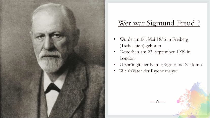 SIGMUND FREUD
Von Thalia Kramny
(Pädagogik) I. Kurzbiographie
a)
b)
c)
d)
2.
a)
b)
c)
Inhaltsverzeichnis
Wer war Sigmund Freud?
Kindheit und