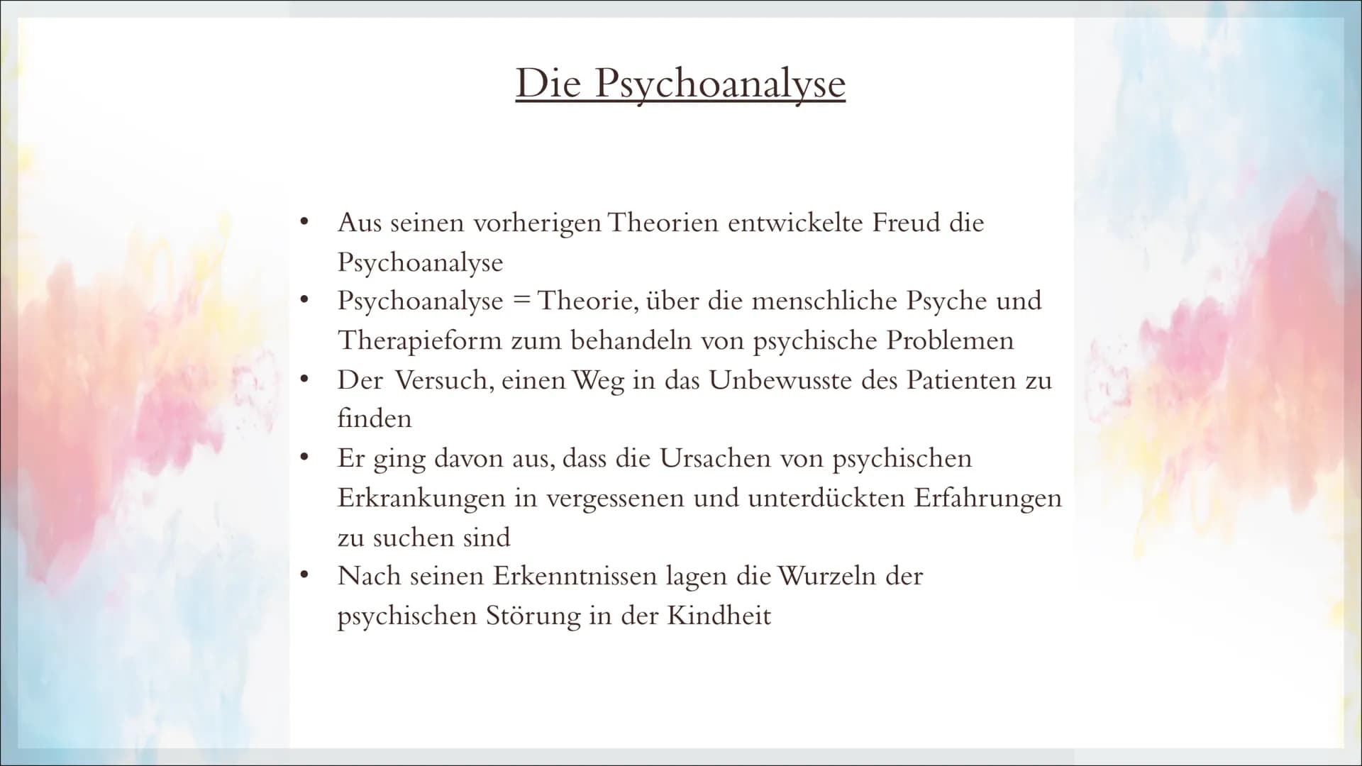 SIGMUND FREUD
Von Thalia Kramny
(Pädagogik) I. Kurzbiographie
a)
b)
c)
d)
2.
a)
b)
c)
Inhaltsverzeichnis
Wer war Sigmund Freud?
Kindheit und