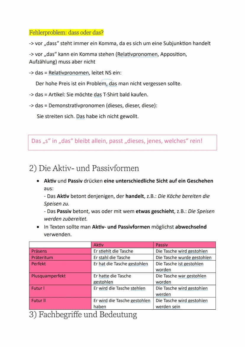 Sprachgebrauch
Grammatik, Rechtschreibung, Zeichensetzung
1)Zeichensetzung
Satzreihe: HS + HS
-> HS kann alleine stehen
-> HS ist selbststän