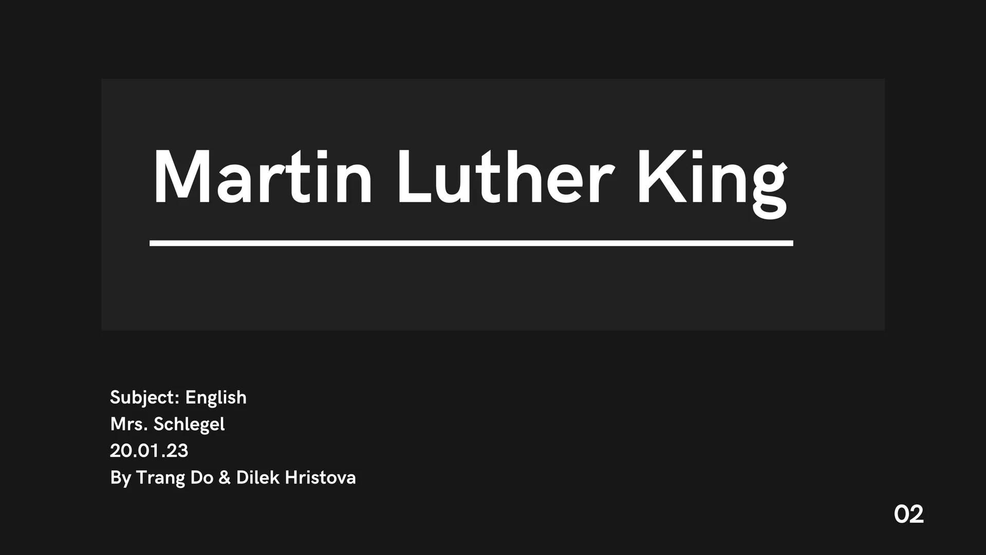 I have a dream that one day this nation will rise up and
live out the true meaning of its creed: "We hold these
truths to be self-evident, t
