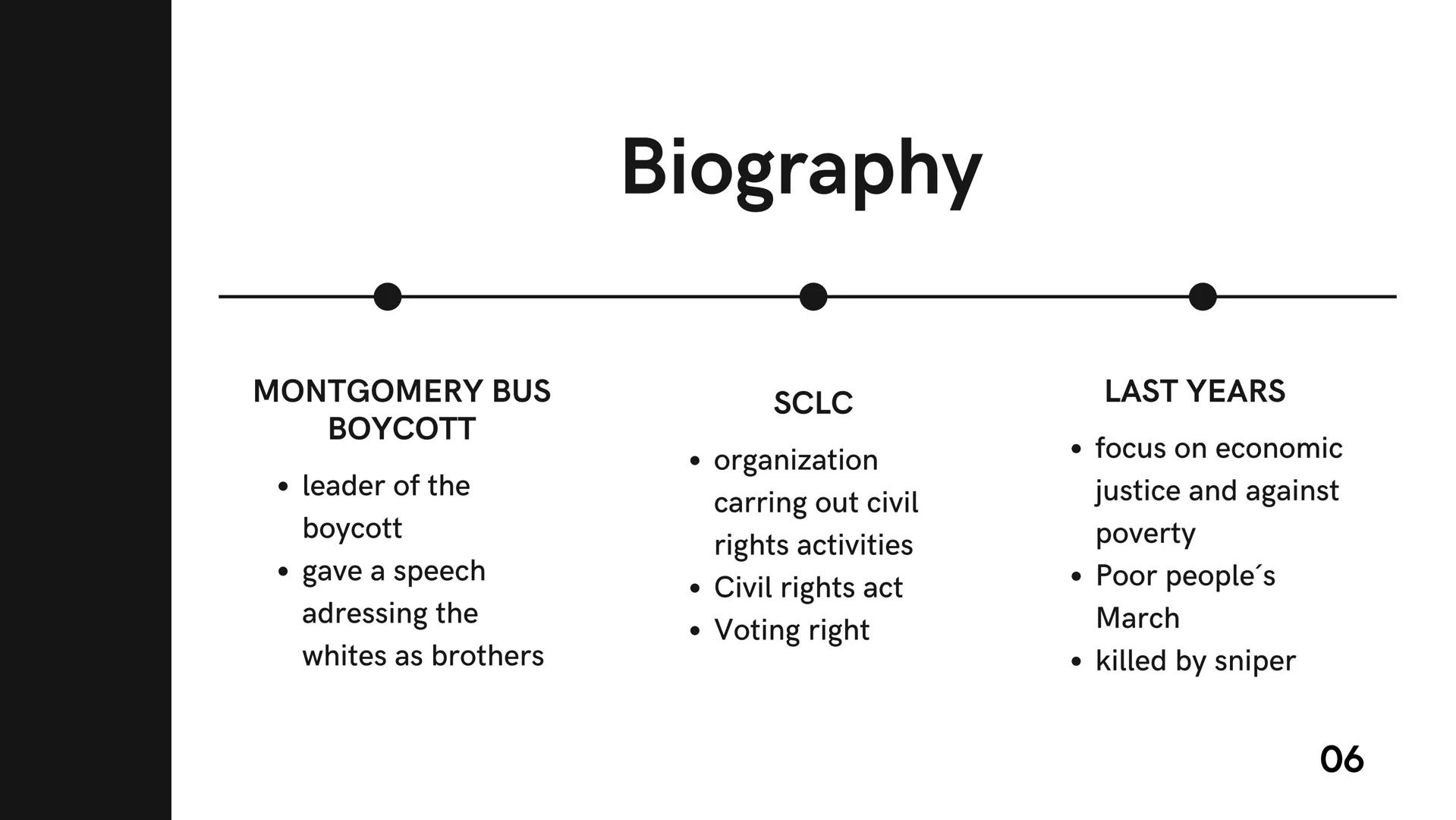 I have a dream that one day this nation will rise up and
live out the true meaning of its creed: "We hold these
truths to be self-evident, t