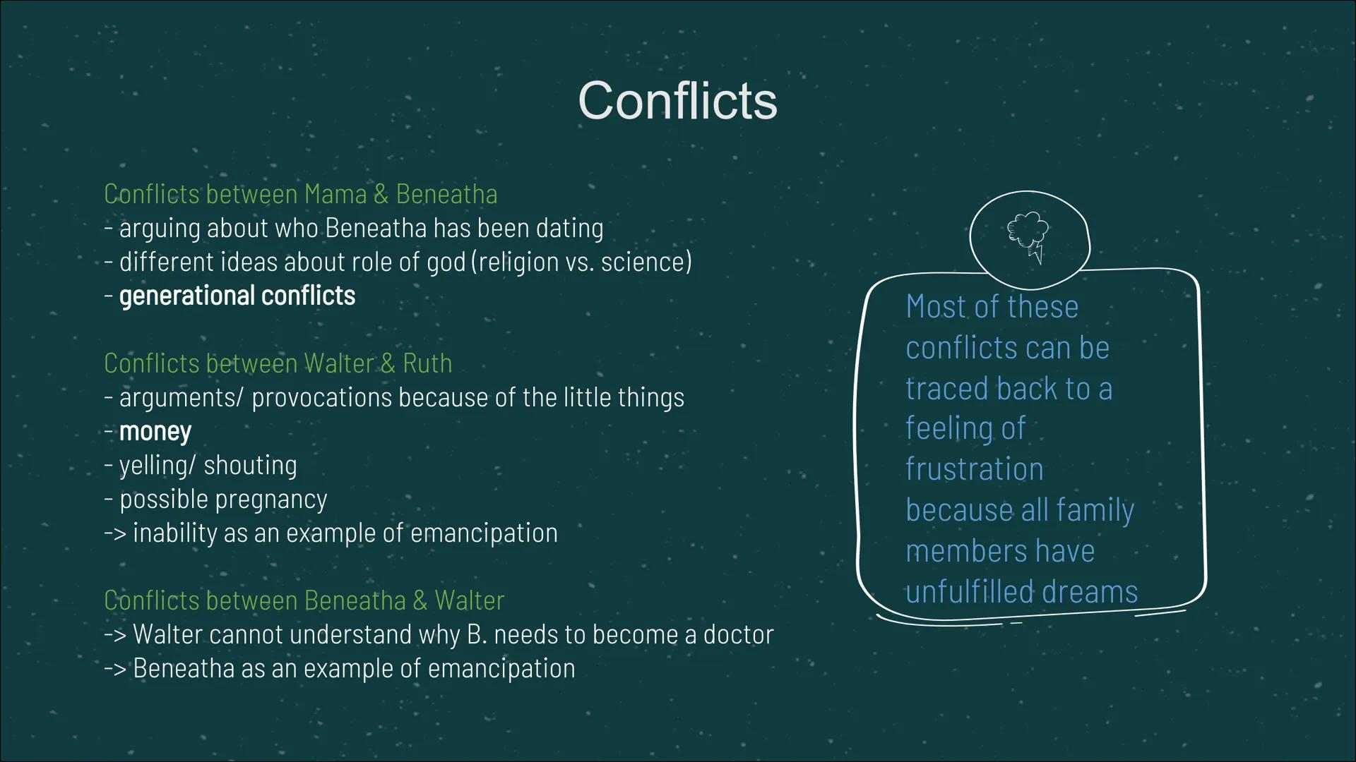 # A raisin
in the
sun

- Play by Lorraine Hansberry

- portrays life of the Youngers
in
Chicago in the 1950s

- first play by an African-
Am