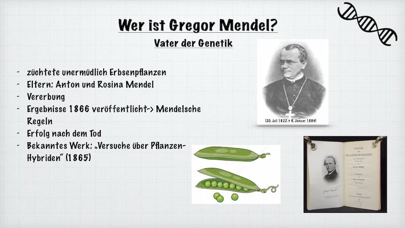 Mendelsche Regeln
Rosiyana Stoyanova und Chahid Babi
Bio/Herr Hülsmann
2021/22
Gregor Mendel Inhaltsverzeichnis
1.
Wer ist Gregor Mendel?
2.