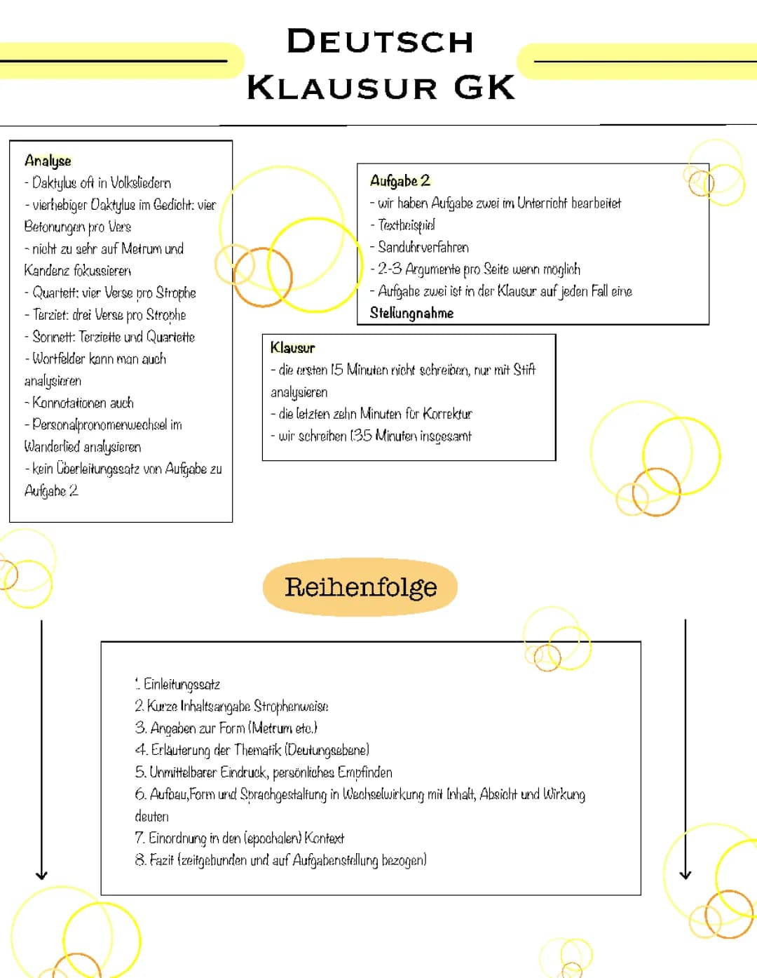 Deutsch GK Gedichtsanalye