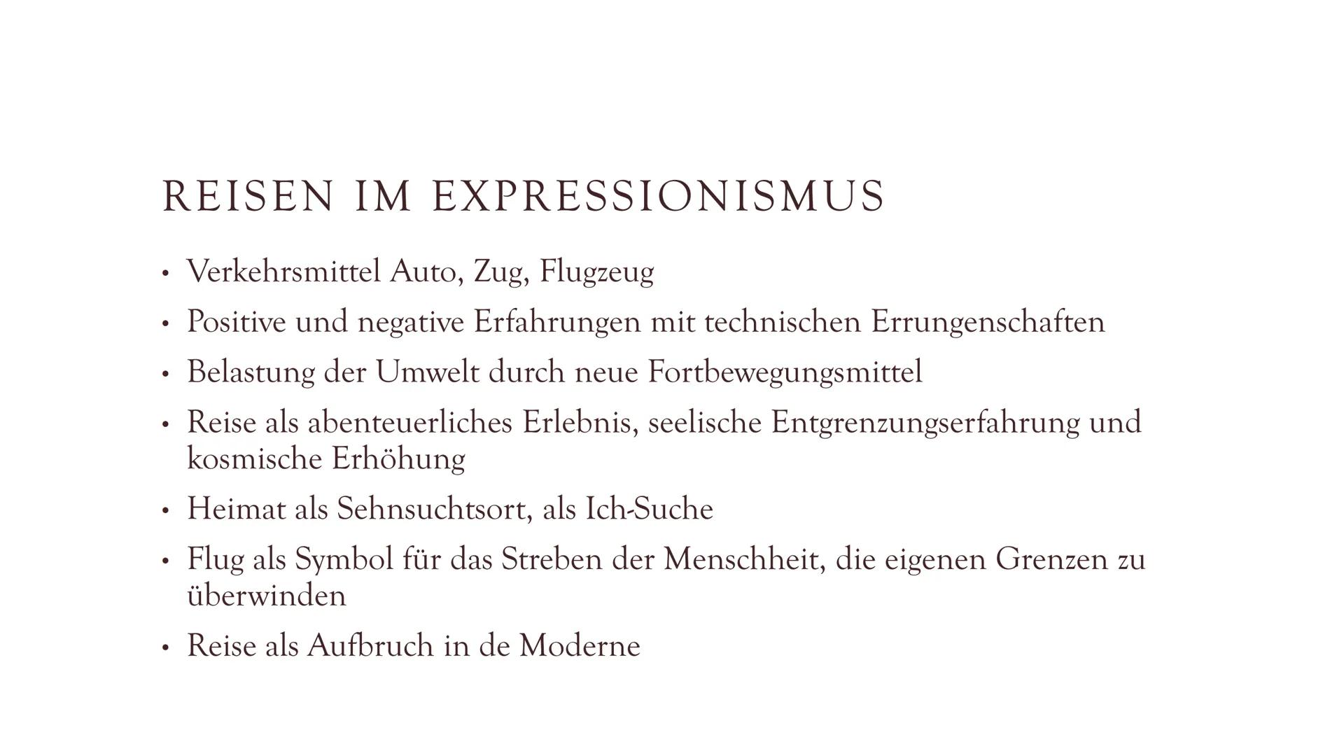 KLASSISCHE
MODERNE &
EXPRESSIONISMUS
1890-1925 MODERNE (1890-1920)
Neues Zeitalter für alle Künste (v.a. Literatur und Kunst)
Kunst = neue F
