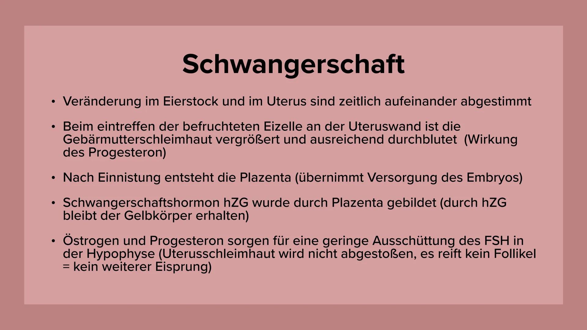 Menstruation und
Schwangerschaft Gliederung
Menstruation und Schwangerschaft
●
Menstruationszyklus
• Regelung des Zylus
• Schwangerschaft
RI