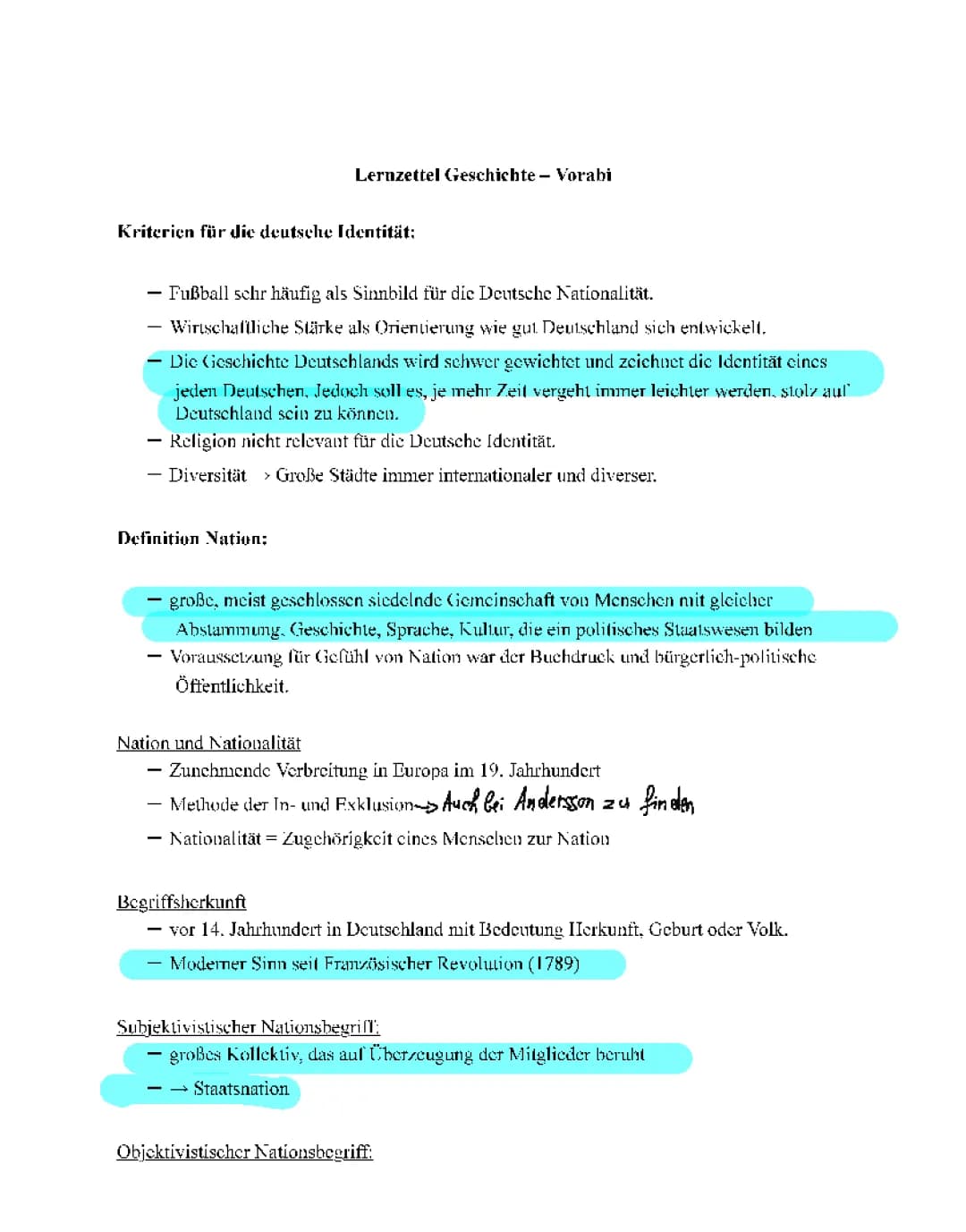 Deutsch Polnisches Verhältnis und Mythen/ Identität/Nationalismus