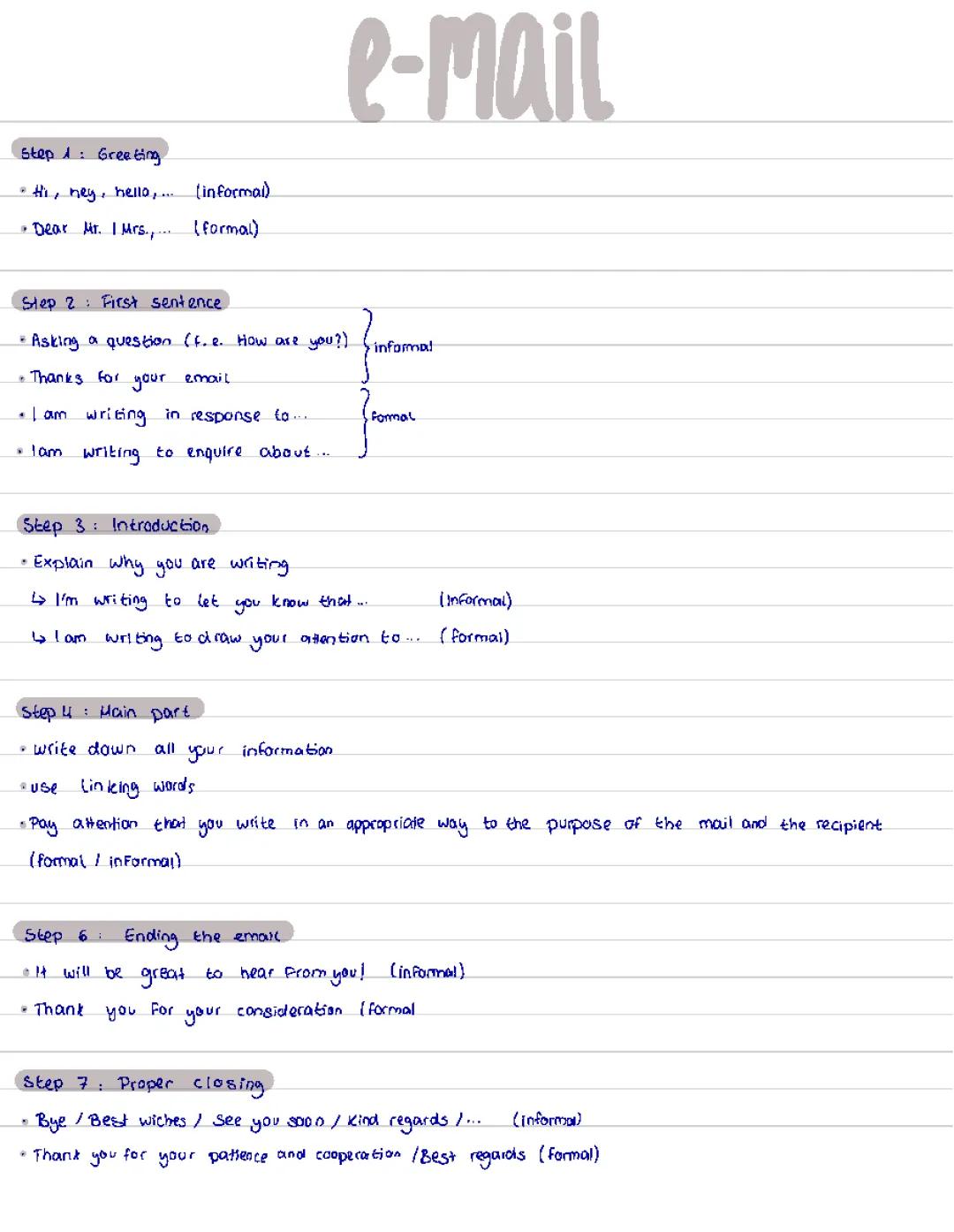 how to write an email