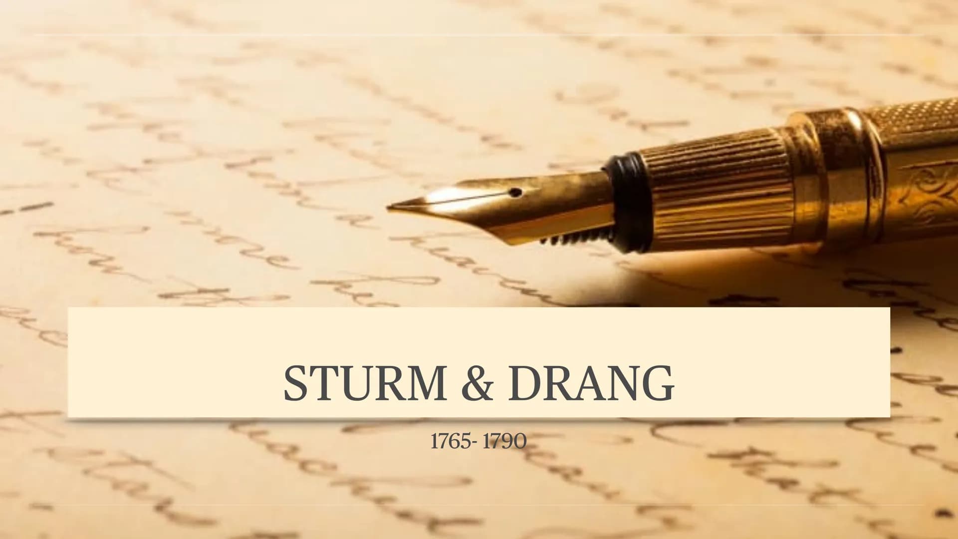 te
Cars
ا کر کر کے
le
STURM & DRANG
machen.
1765-1790 1. historischer Hintergrund
2. Merkmale der Epoche
3. Merkmale der Literatur
4. Merkma