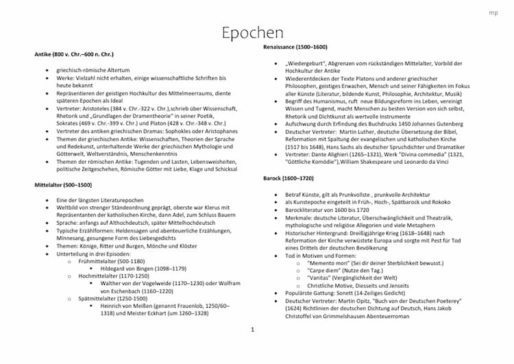 Know Deutsch Abitur Sachsen 2024 Epochen thumbnail
