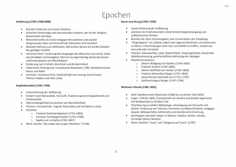 Epochen
Renaissance (1500-1600)
Antike (800 v. Chr.-600 n. Chr.)
•
•
•
•
•
griechisch-römische Altertum
Werke: Vielzahl nicht erhalten, eini