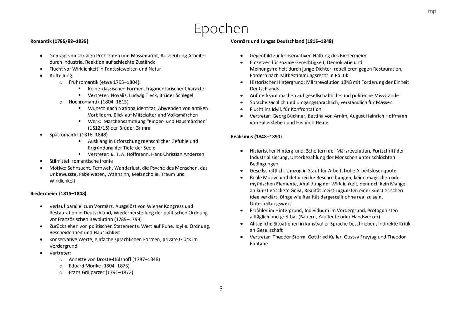 Epochen
Renaissance (1500-1600)
Antike (800 v. Chr.-600 n. Chr.)
•
•
•
•
•
griechisch-römische Altertum
Werke: Vielzahl nicht erhalten, eini