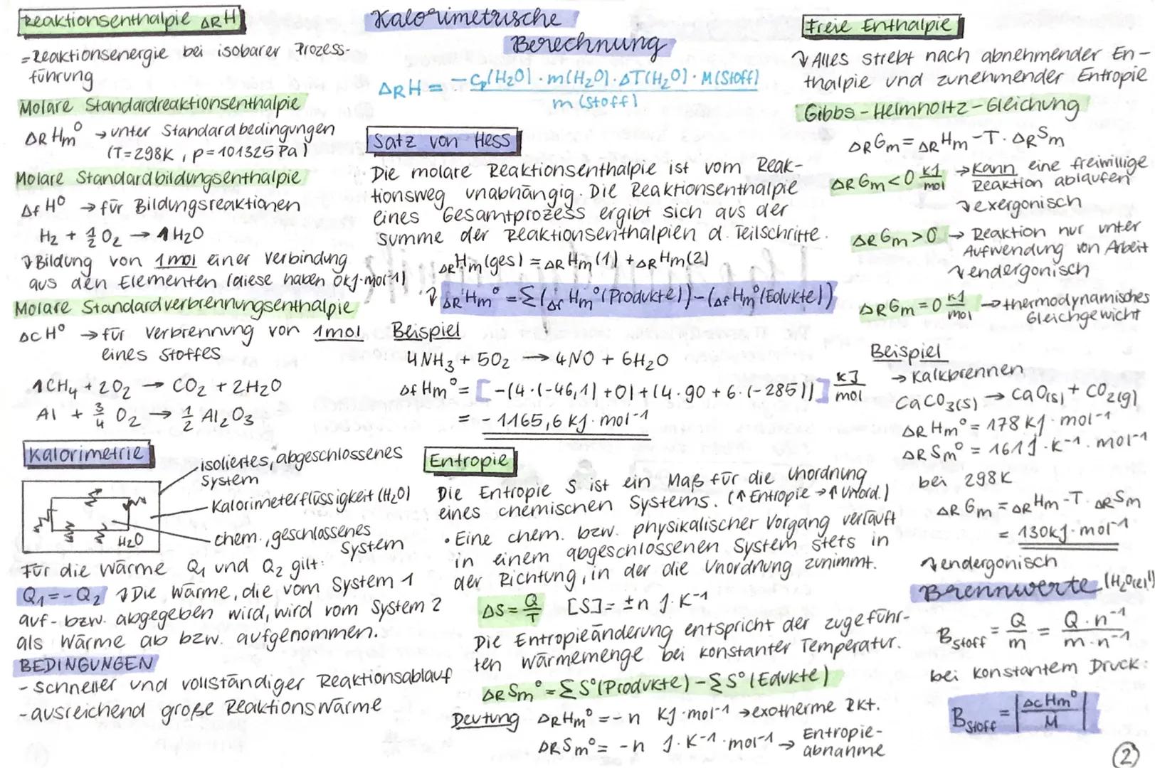 # Reaktionswärme

Wärme Q ist ein Maß für
die Anderung der thermischen
Energie. Die wärme ist propor-
tional zur Temperaturändering.

$Q \ap