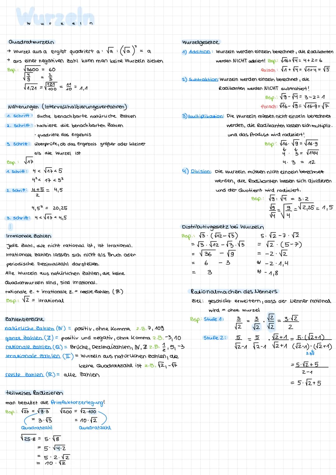 Quadratwurzeln
121
√1,21 =√100
2
=
→ Wurzel aus a ergibt quadriert a:
→ aus einer negativen zahl kann man keine Wurzeln ziehen
Bsp.
√3600 = 