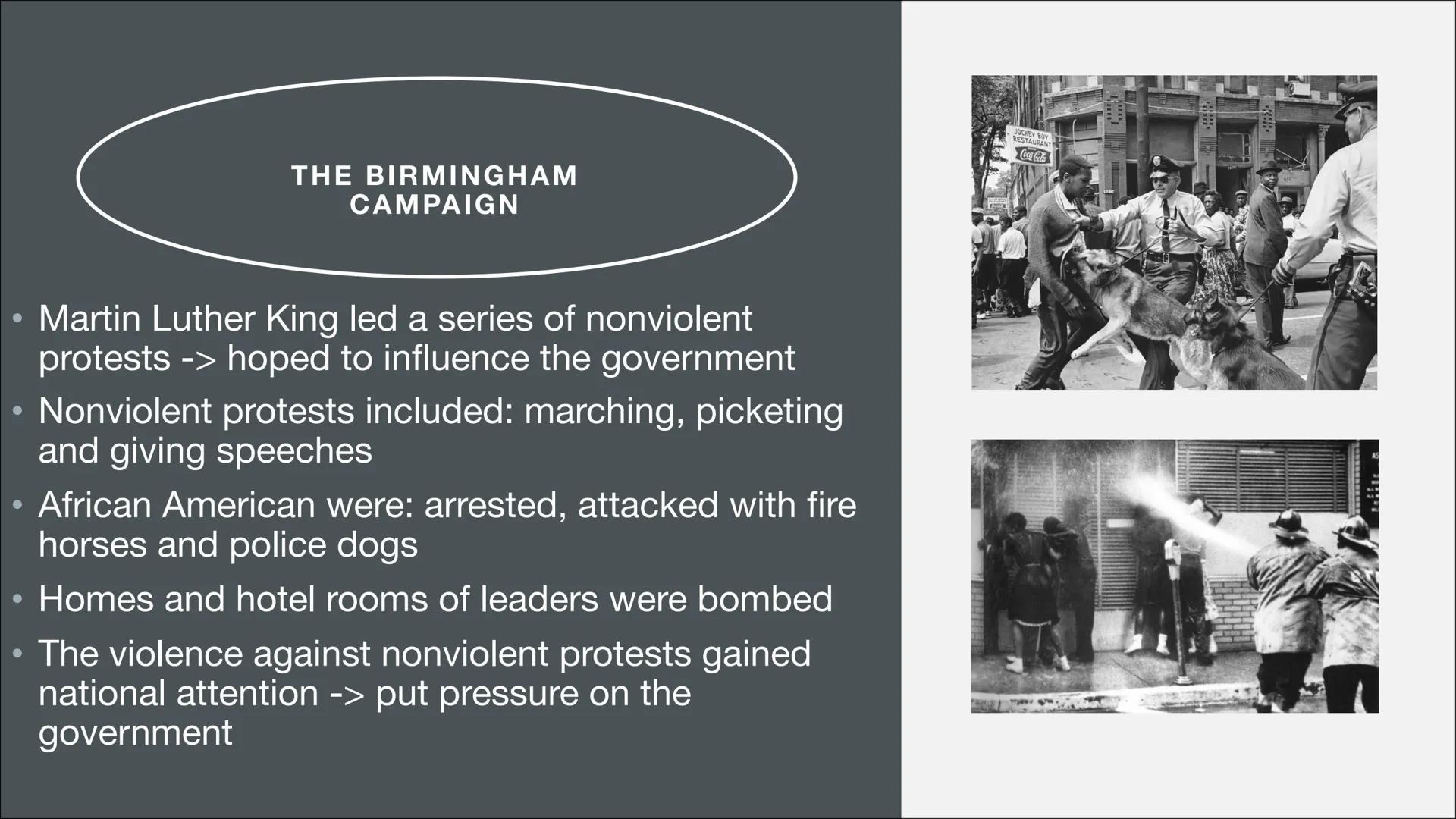 THE CIVIL RIGHTS MOVEMENT ●
●
2. Historical background (Jim Crow Laws)
3. Events from the movement
• 3.1 Rosa Parks and the Montgomery Bus B