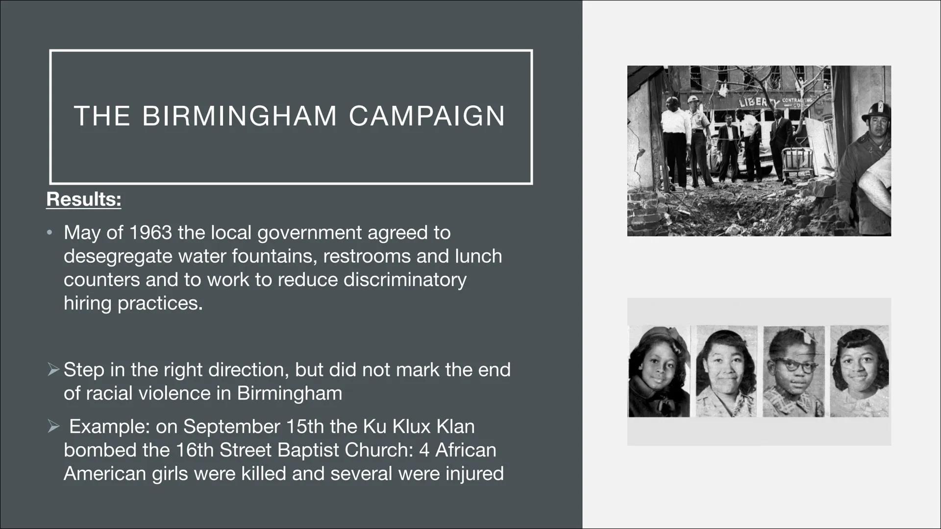 THE CIVIL RIGHTS MOVEMENT ●
●
2. Historical background (Jim Crow Laws)
3. Events from the movement
• 3.1 Rosa Parks and the Montgomery Bus B