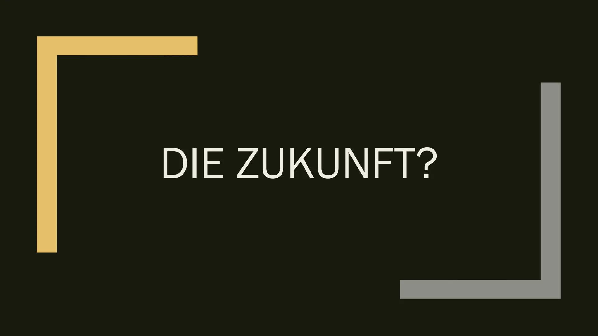 Es existieren unendlich viele Fragen wie unsere Zukunft aussehen wird.
Wir entwickeln uns jeden Tag weiter und keiner kann genau sagen wie
d