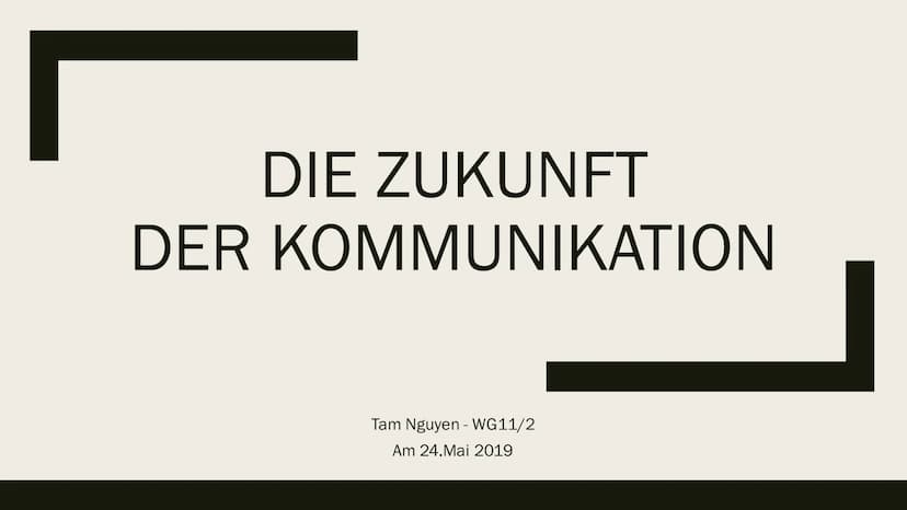 Es existieren unendlich viele Fragen wie unsere Zukunft aussehen wird.
Wir entwickeln uns jeden Tag weiter und keiner kann genau sagen wie
d