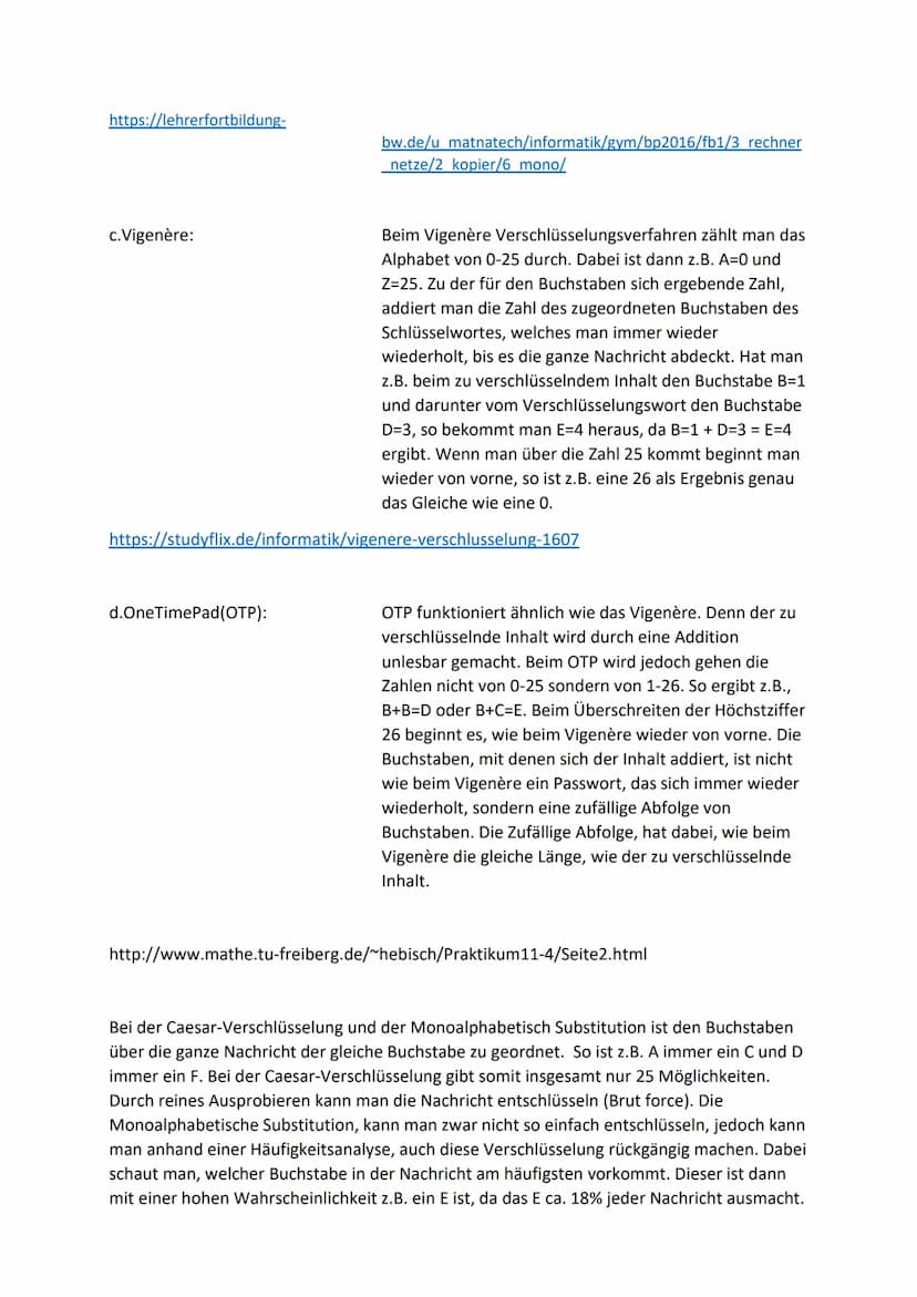 Kryptologie
Informatik
Benotete schriftliche Hausaufgabe
Laurin Wagner
Aufgabe 1: Erkläre, was man in der Informatik unter den Begriffen Kry