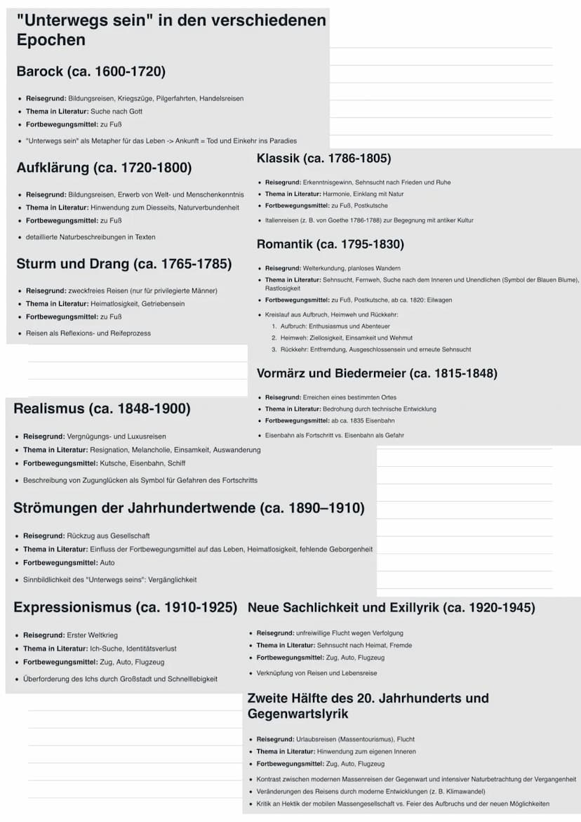 Themen: > Überforderung mit leben in Großstadt → Ich-Zerfall, Verlust des Individuums, Ich-Zerstörung
> Umgang mit Kriegstraumata.
Tod, Zerf