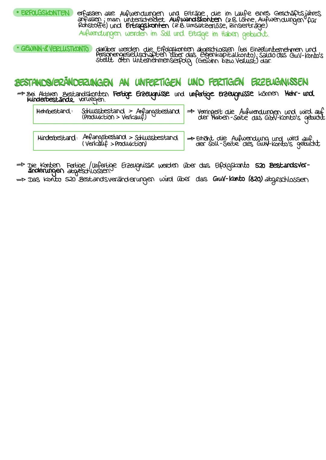 # Bestands-und Erfolgskonten

GRUNDSATZ: doppelte Buchführung - alle Buchungen werden doppelt Gebucht!

Für den Buchungssatz gilt:

| Sollko