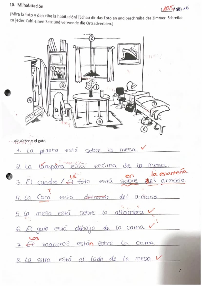 13,5/6)
1. La habitación libre
¡Escucha y marca la(s) respuesta(s) correcta(s)! [Höre zu und kreuze die richtige(n) Antwort(en)
an.]
1. ¿De 