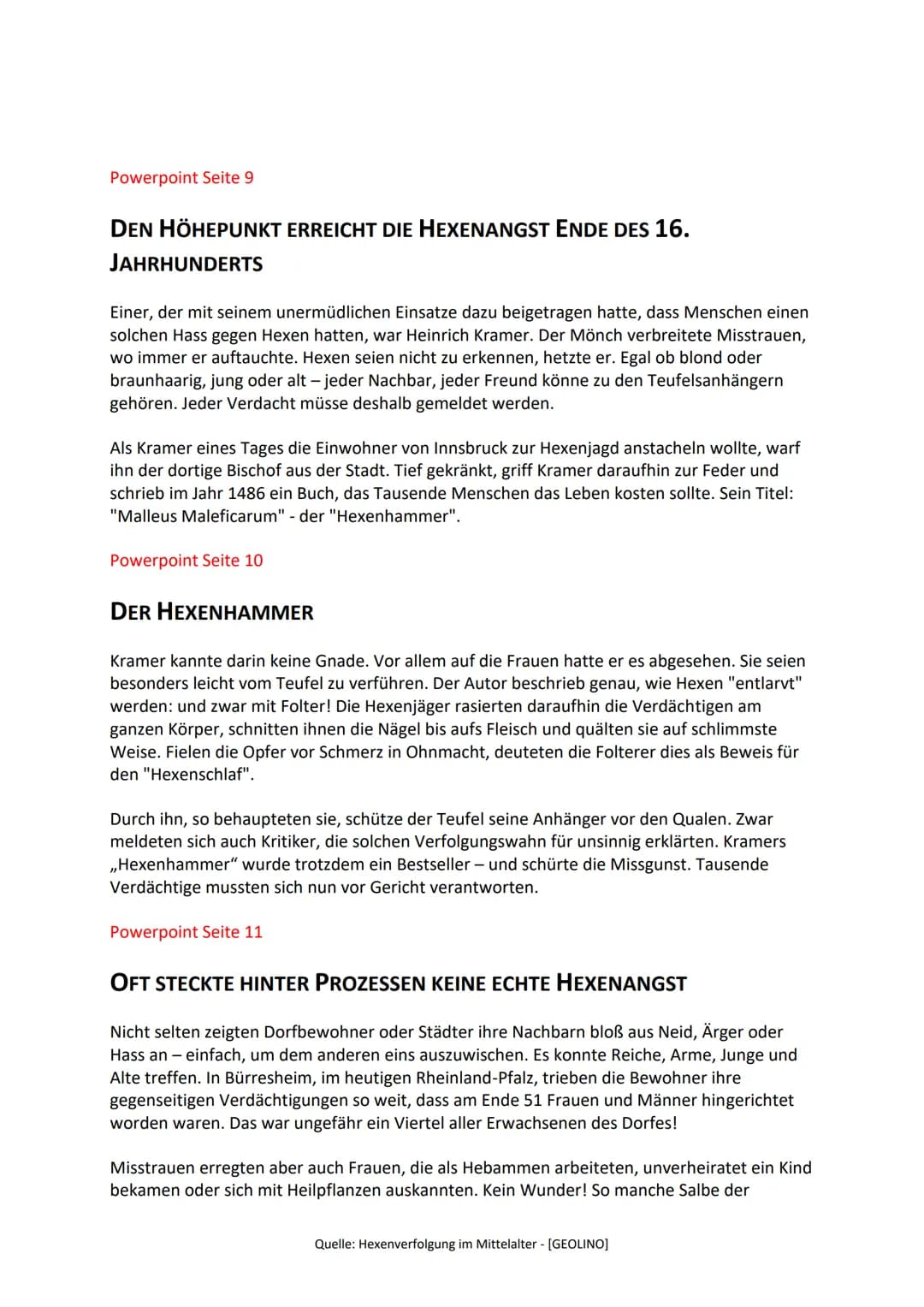 DIE ZEIT DER HEXENVERFOLGUNG
Sehr geehrte Frau/Herr Professor, Liebe Mitschüler ich/wir stelle/n euch heute das Thema
Hexenverfolgung im Mit