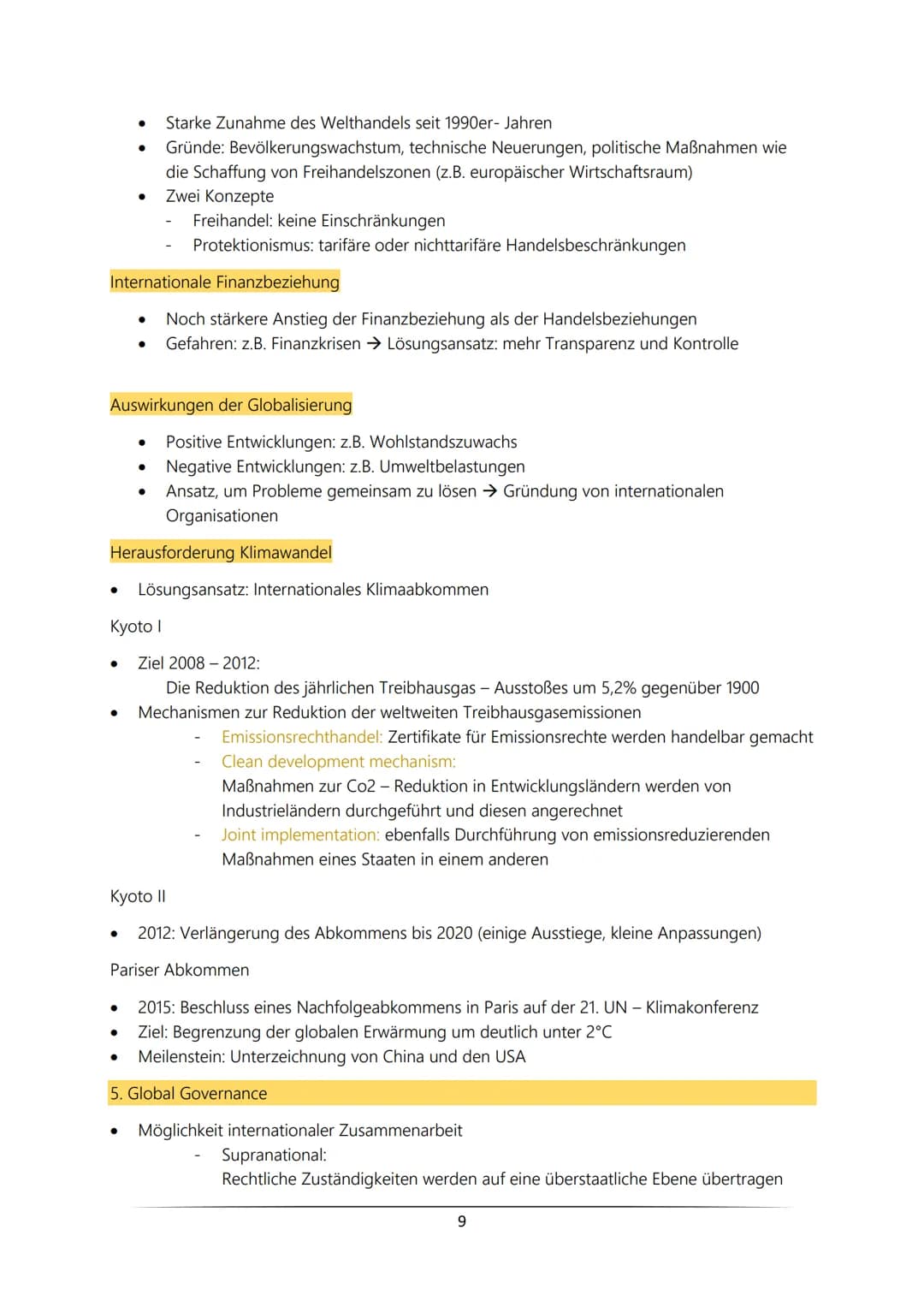 Sowi CK Abitur am 20.04.2023
4. Thema „Globale Strukturen und Prozesse" (Inhaltsfeld 7)
8 Vorgaben
1. Internationale Friedens- und Sicherhei