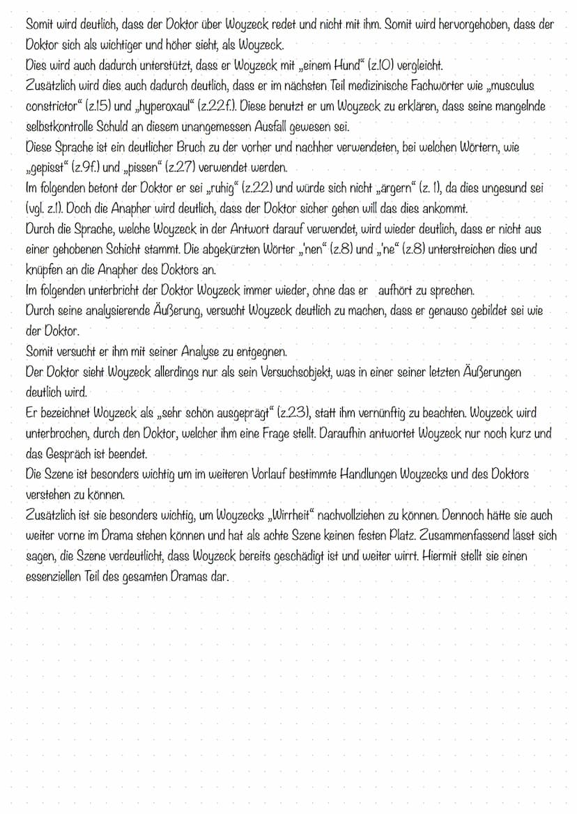 22112022
Szenenanalyse Szene 8
Die soziale Dramentragödie mit dem Titel „Woyzeck" wurde von Georg Büchner verfasst und erschien 1879.
Thema 