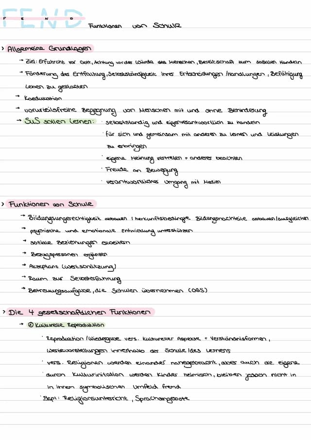 Know Fend: Funktionen von Schule thumbnail
