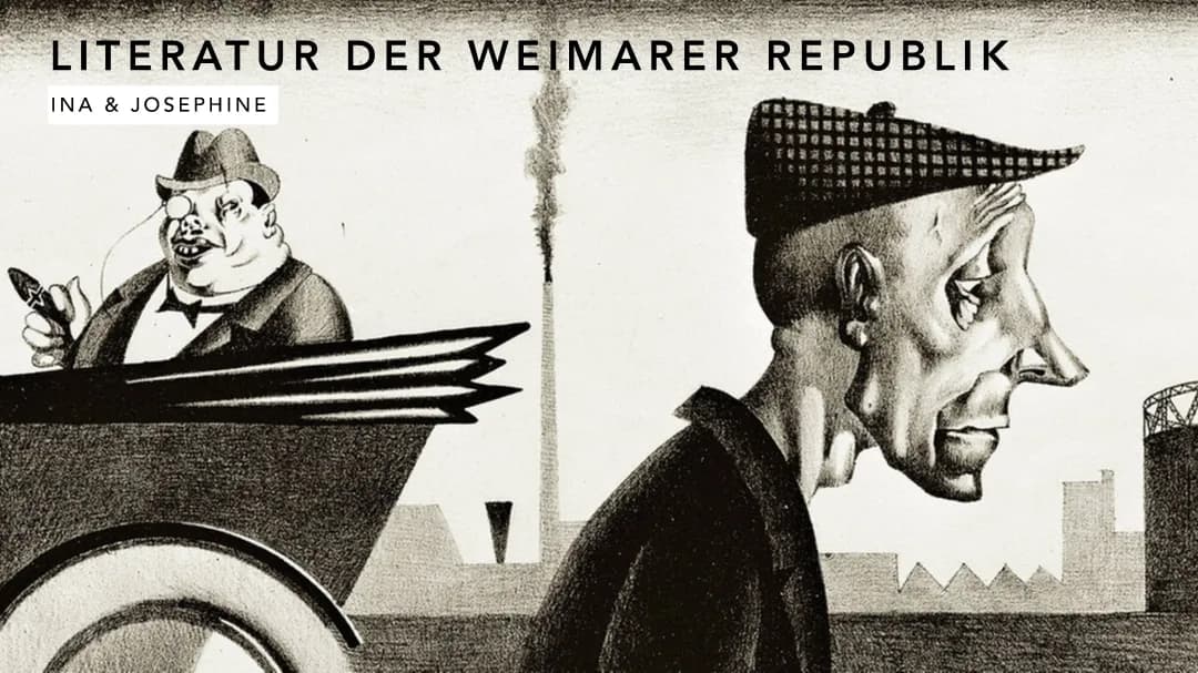 Neue Sachlichkeit: Gedichte, Autoren und Merkmale der Weimarer Republik