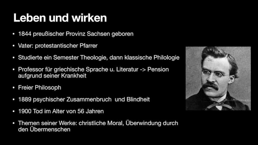 Friedrich
Nietzsche Gliederung
●
●
●
●
●
●
Allgemein
Weltansicht & Ziele
Menschenbild
Religionskritik
Nihilismus
Also Sprach Zarathustra
Kri